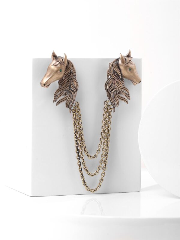The Duo Horse Brooch