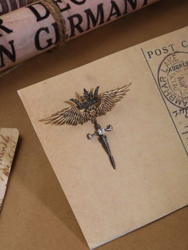 The Crowned Phoenix Brooch