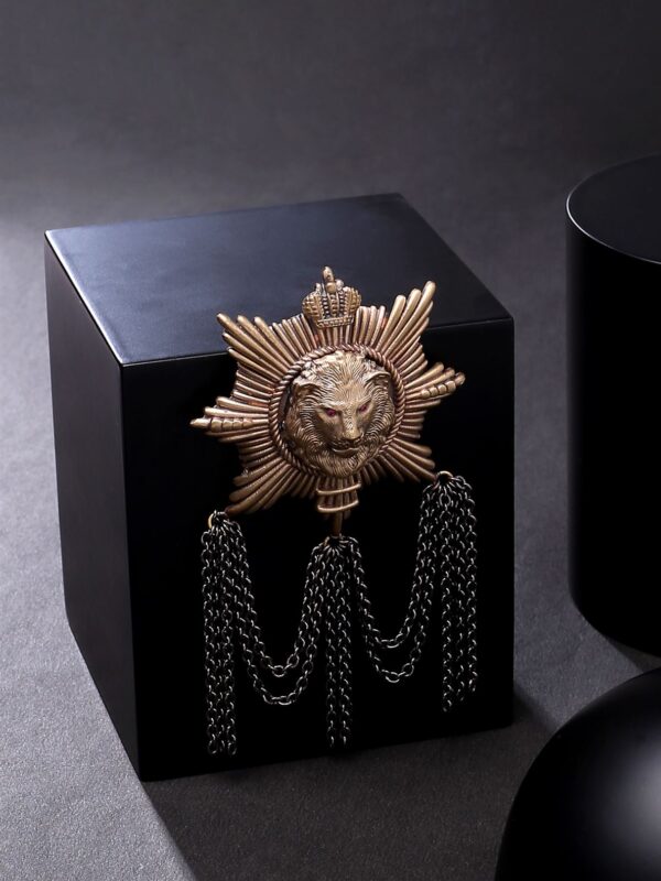 Triple Emblem Brooch