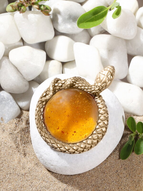 Gem Of Serpent Brooch