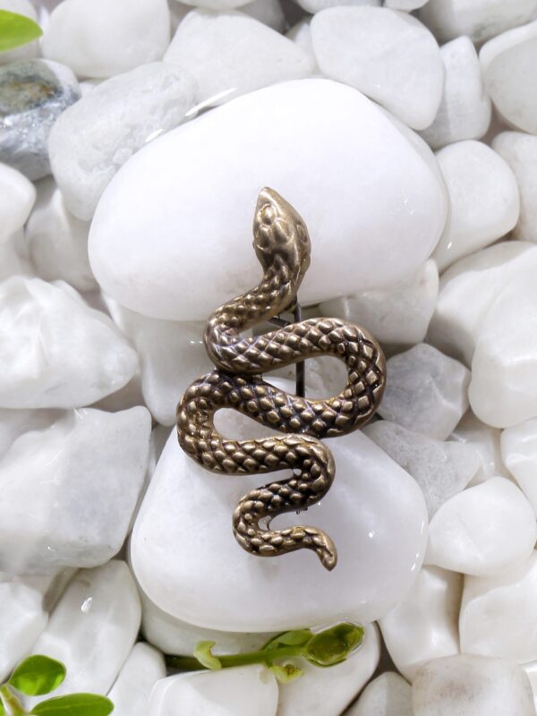 Tangled Python brooch
