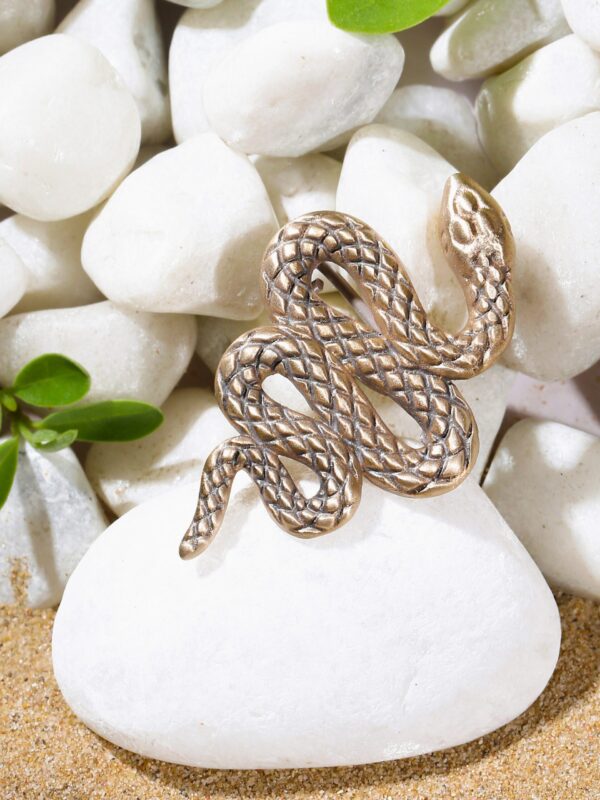 The Curvy Reptile Brooch