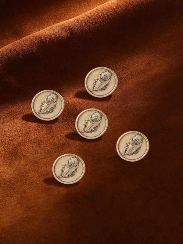 Peacock Grace Button