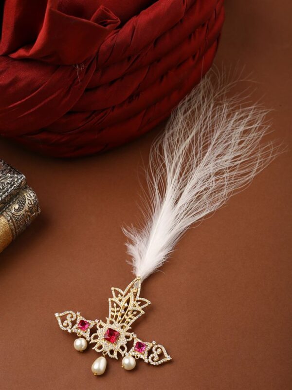 Pink White Stone Maharaja Kalangi