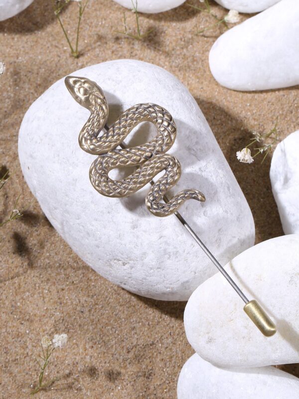 Shiny scales lapel pin