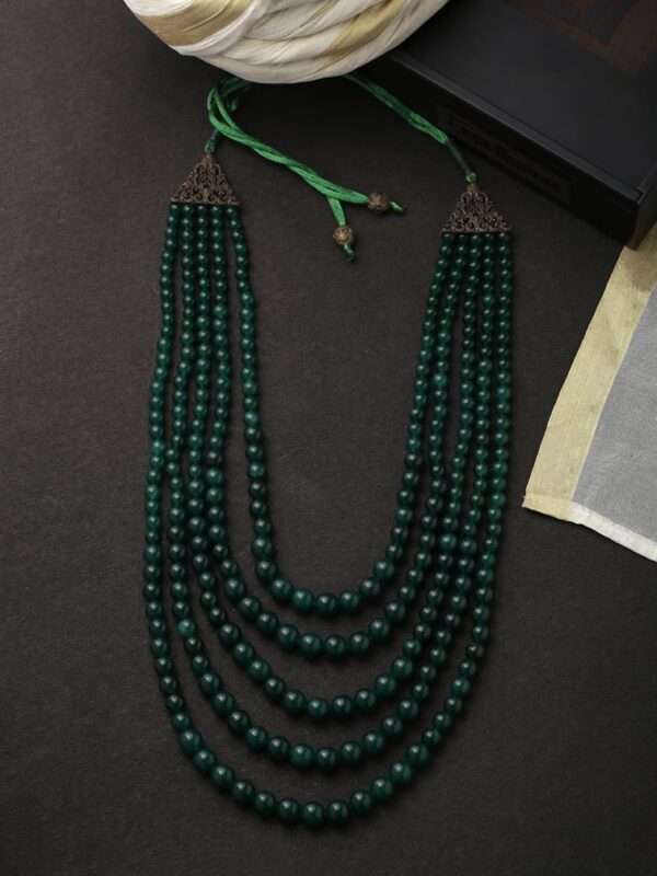 Green Brass Mala