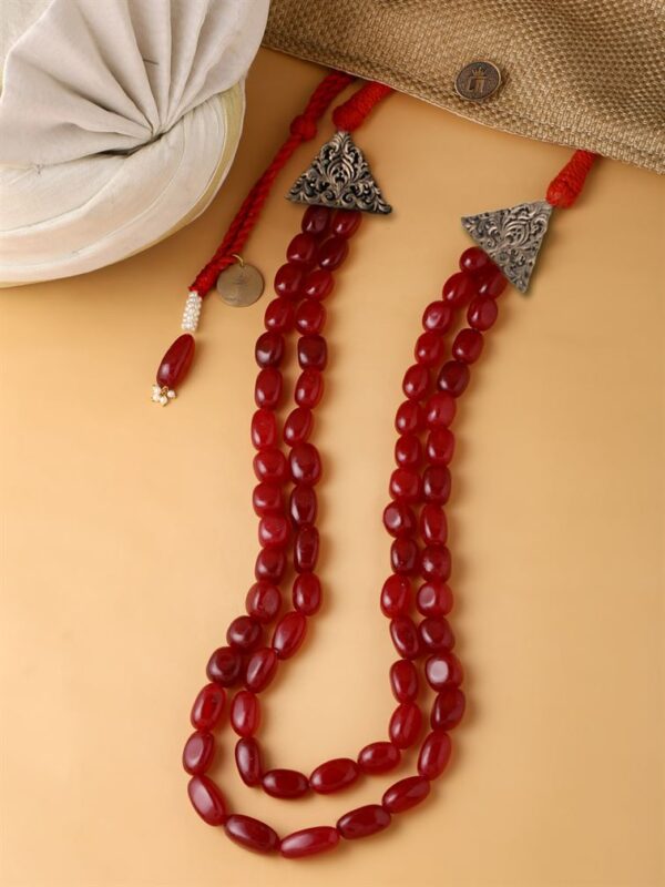 Red Brass Mala