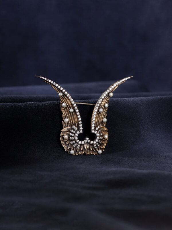Studded Garuda Brooch