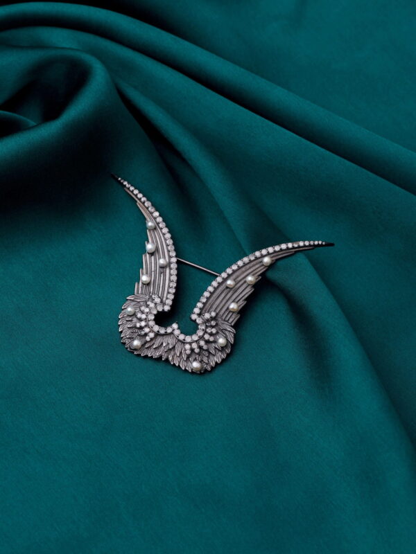 Inverted Garuda Brooch