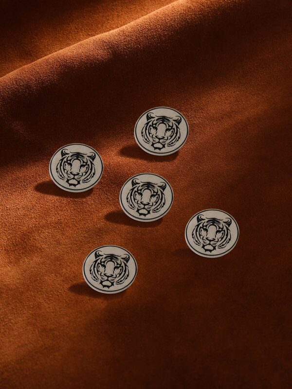 Fiery Tiger Buttons