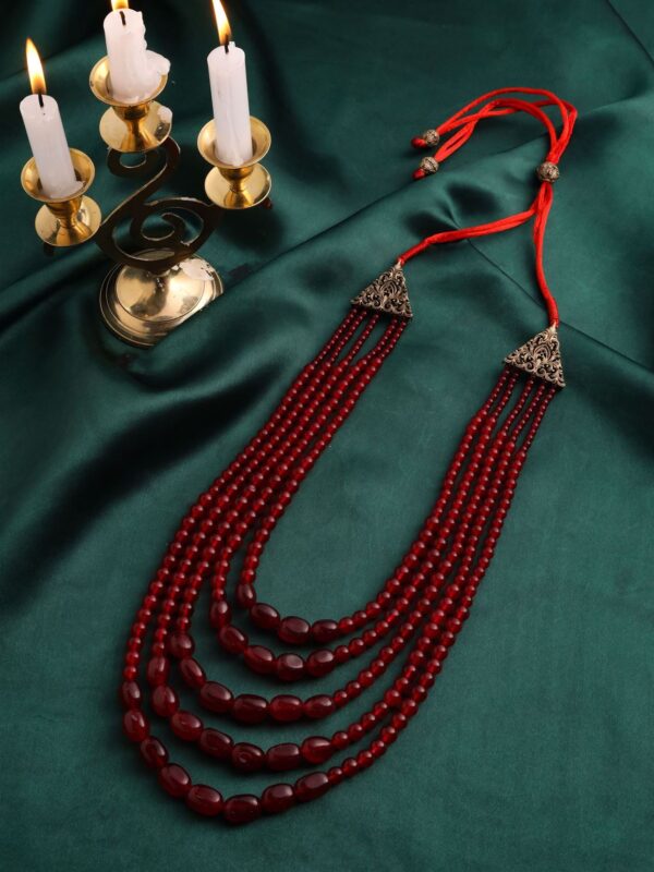 Red Rustic Mala
