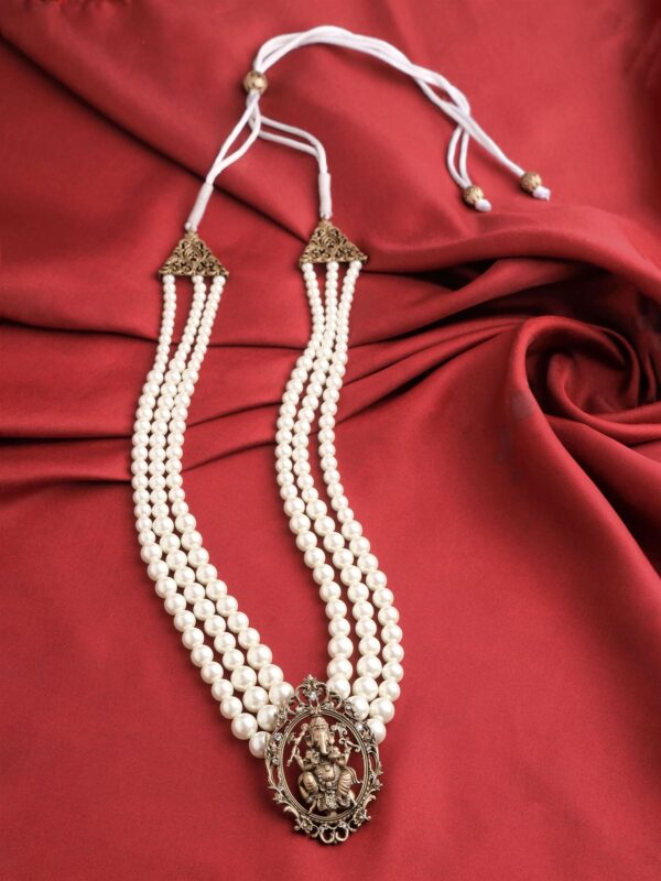 White Ganesha Mala