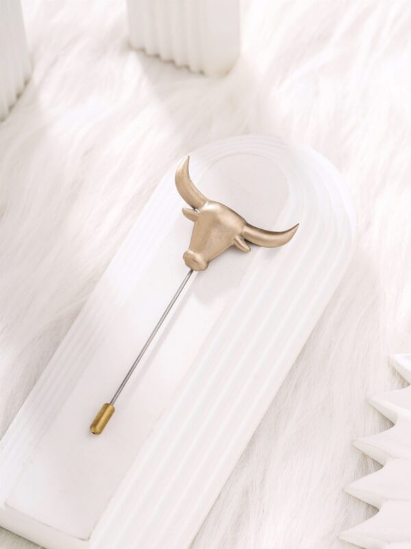 Bold Bull Lapel Pin
