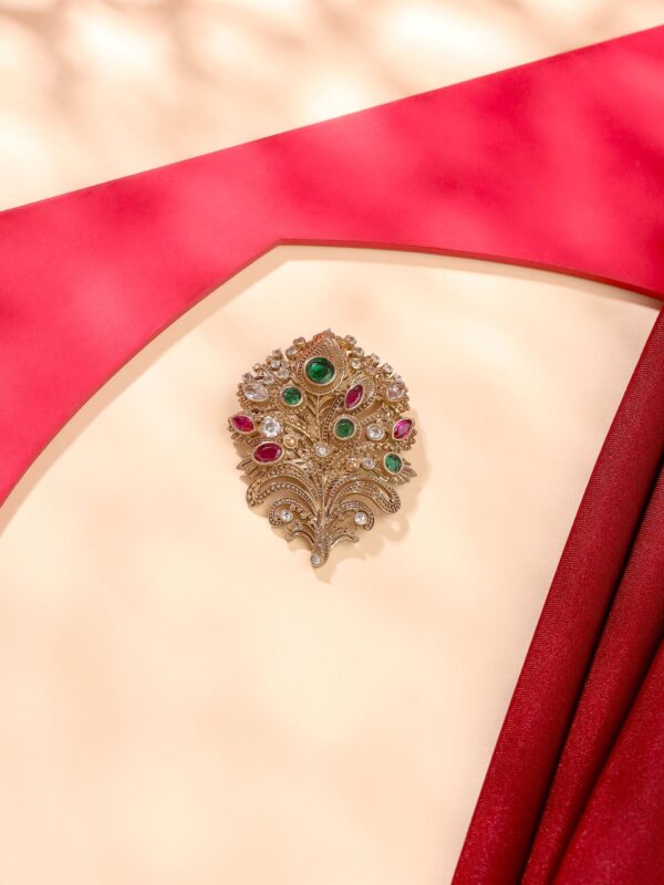 Peacock Power Brooch