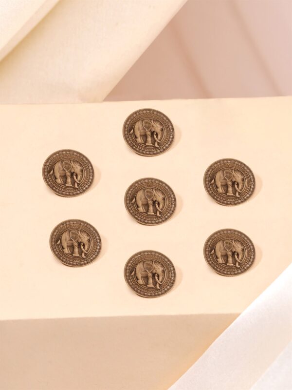 Elephant Majesty Button