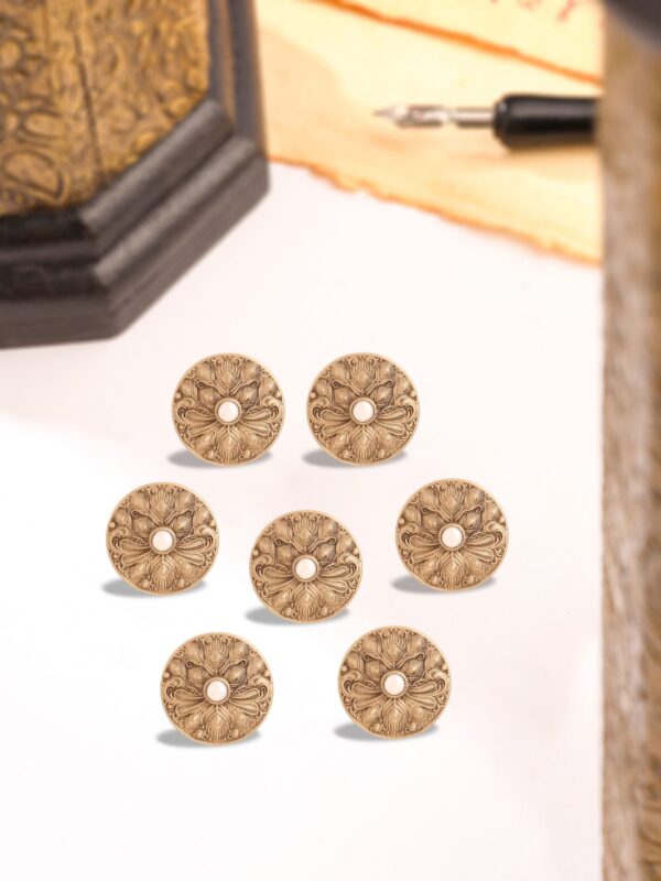 Floral Shimmer Button