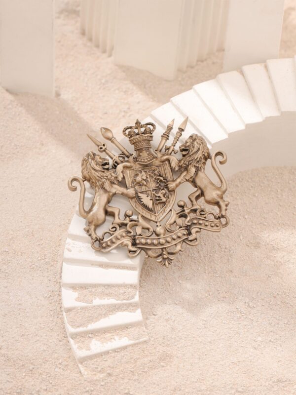Royal Crest Lion Brooch
