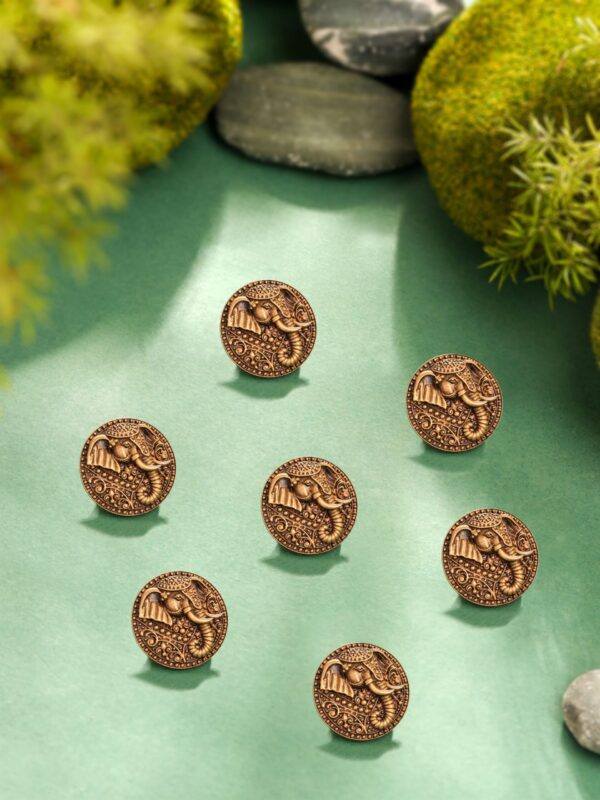 Elephanta Emblem Button