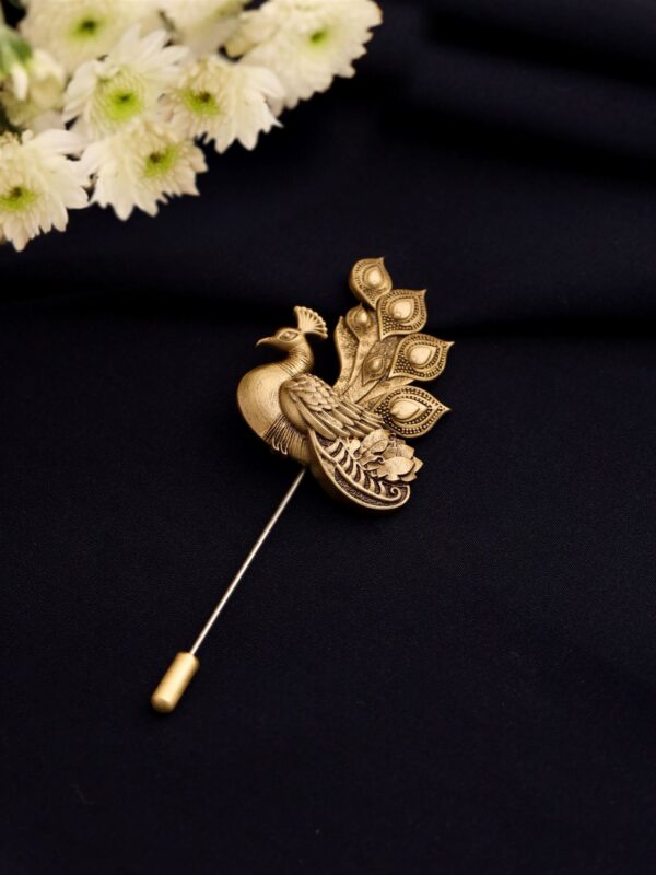 Eternal Flame Peacock Pin