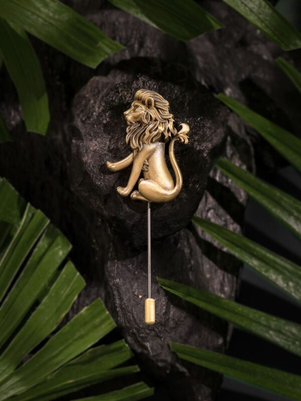 Lion's Poise Lapel Pin
