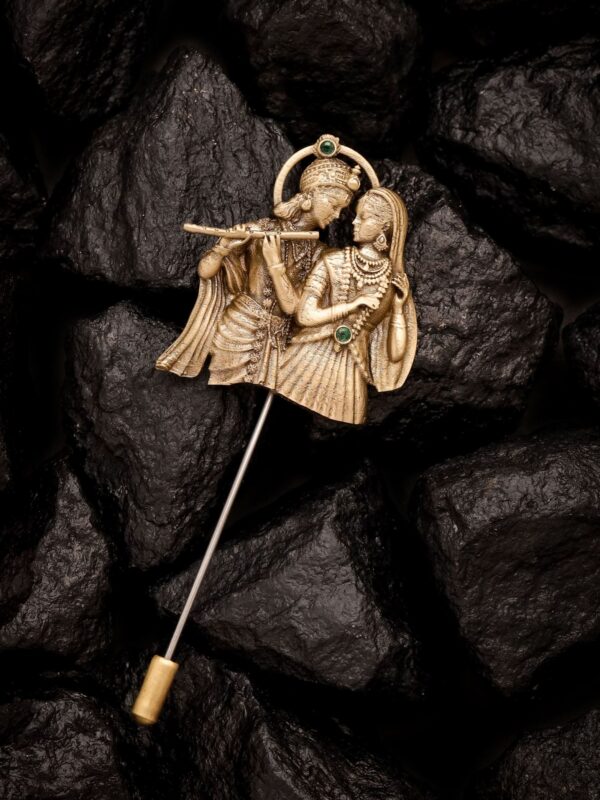 Eternal Radha-Krishna Raas Lapel Pin