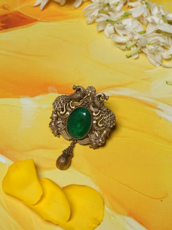 The Royal Peacock Harmony Brooch