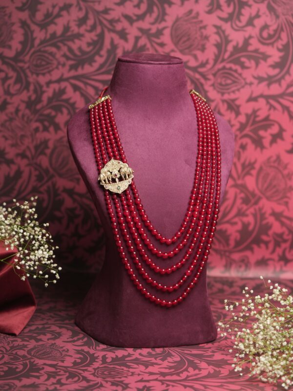 Regal Elephant Ruby Mala