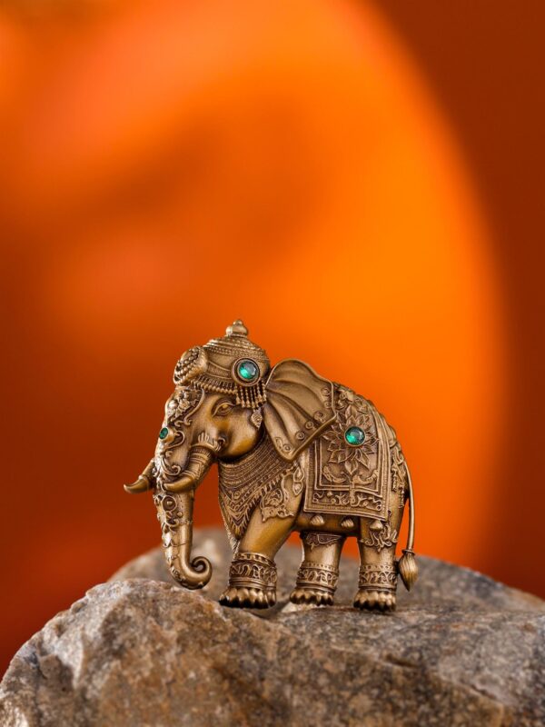 The Regal Elephant Brooch