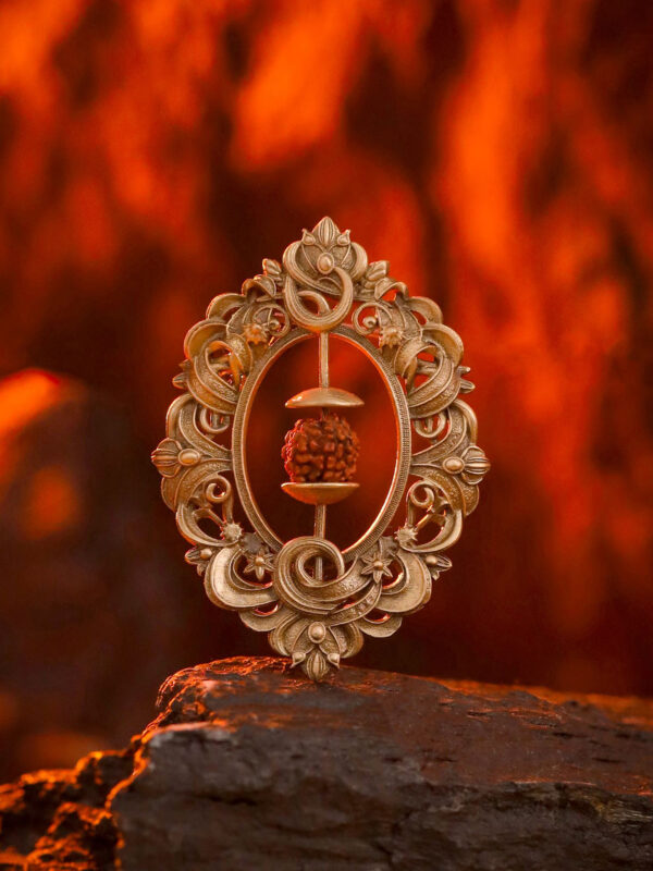 Rudraksha Brooch