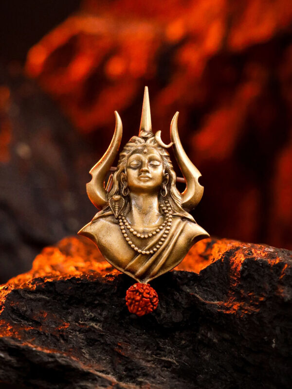 Mahadev Emblem Brooch