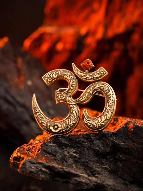 Royal Om Emblem Brooch